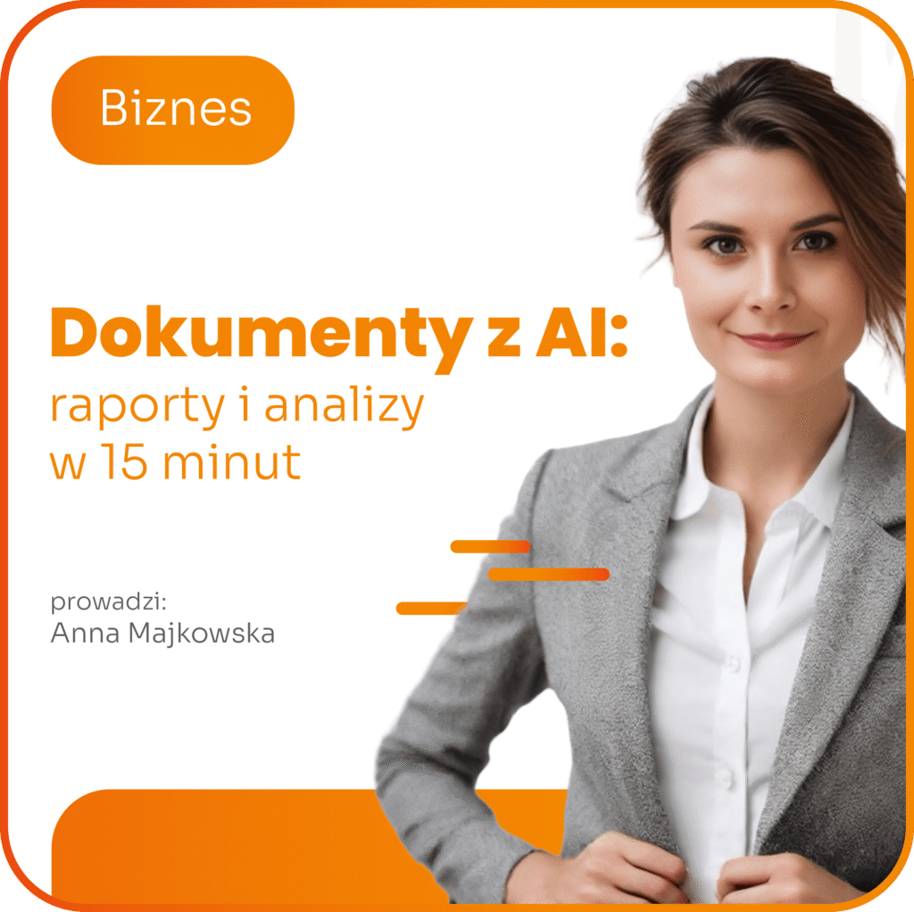 Zdjęcie produktu kurs dokumenty z AI: raport i analizy w 15 minut